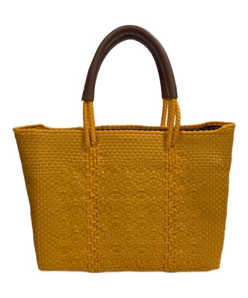 lady paola（レディ・パオラ）Lady Paola (レディ・パオラ) メルカドバッグ イエローの古着・服飾アイテム