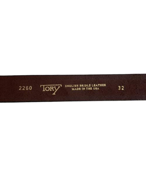 TORY LEATHER（トリーレザー）TORY LEATHER (トリーレザー) Nickel Hoof Pick Belt ブラウン サイズ:32の古着・服飾アイテム