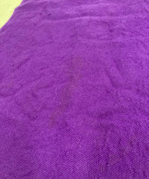 TAO COMME des GARCONS（タオ コムデギャルソン）TAO COMME des GARCONS (タオ コムデギャルソン) 後染め縮絨カシミア混合ウールストール パープルの古着・服飾アイテム