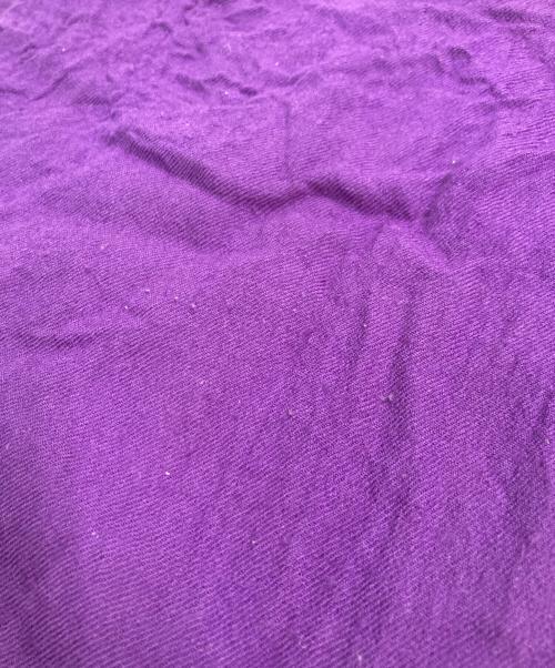 TAO COMME des GARCONS（タオ コムデギャルソン）TAO COMME des GARCONS (タオ コムデギャルソン) 後染め縮絨カシミア混合ウールストール パープルの古着・服飾アイテム