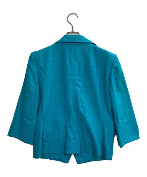 Yves Saint Laurent（イヴサンローラン）Yves Saint Laurent (イヴサンローラン) ショートジャケット ブルー サイズ:38の古着・服飾アイテム