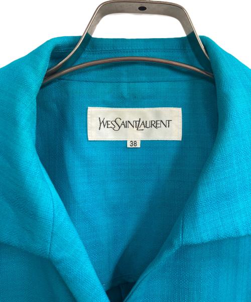 Yves Saint Laurent（イヴサンローラン）Yves Saint Laurent (イヴサンローラン) ショートジャケット ブルー サイズ:38の古着・服飾アイテム