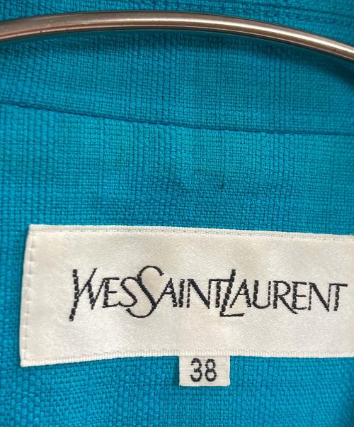 Yves Saint Laurent（イヴサンローラン）Yves Saint Laurent (イヴサンローラン) ショートジャケット ブルー サイズ:38の古着・服飾アイテム