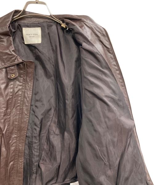 FREAK'S STORE（フリークスストア）FREAK'S STORE (フリークスストア) オーバーサイズフェイクレザージャケット ブラウン サイズ:Fの古着・服飾アイテム