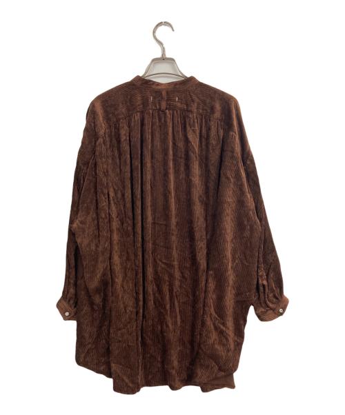 SUZUKI TAKAYUKI（スズキタカユキ）SUZUKI TAKAYUKI (スズキタカユキ) over blouse Ⅱ ブラウン サイズ:表記無し（実寸サイズをご参照下さい）の古着・服飾アイテム