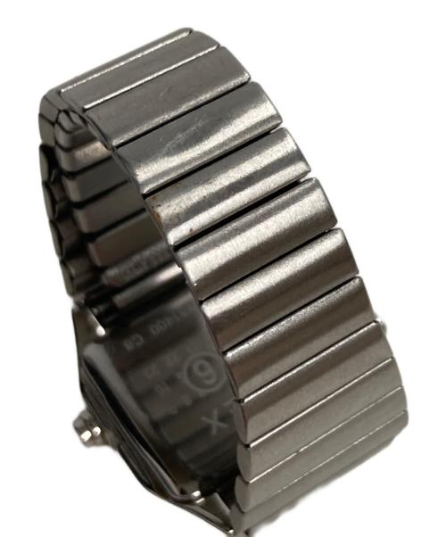MM6 Maison Margiela（エムエムシックスメゾンマルジェラ）MM6 Maison Margiela (エムエムシックスメゾンマルジェラ) TIMEX (タイメックス) T80 リングウォッチ シルバー サイズ:２１号の古着・服飾アイテム