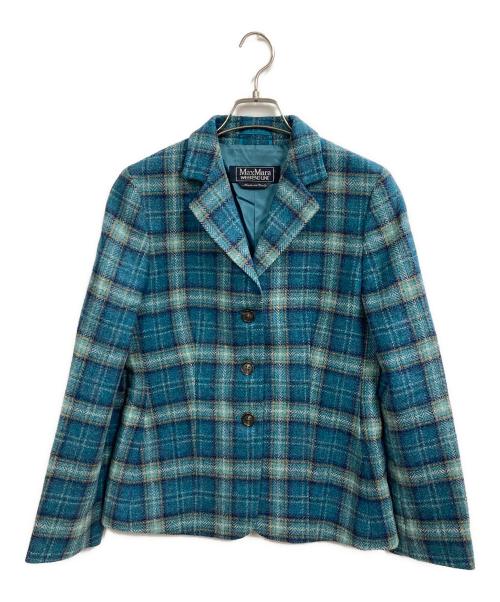 Max Mara WEEK END LINE（マックスマーラ ウイークエンドライン）MAX MARA WEEK END LINE (マックスマーラ ウイークエンドライン) 3Bテーラードジャケット ブルー サイズ:38の古着・服飾アイテム