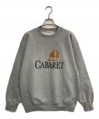 Cabaret Povalキャバレーポバール）の古着「刺繍スウェット」｜グレー