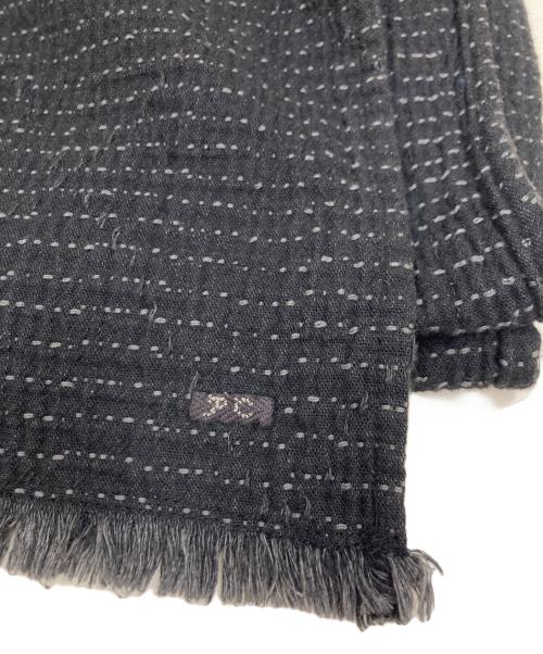 Porter Classic（ポータークラシック）Porter Classic (ポータークラシック) SASHIKO LIGHT STOLE ブラックの古着・服飾アイテム