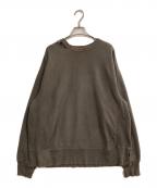 ANCELLMアンセルム）の古着「DYED DAMAGE SWEAT SHIRT」｜F.BLACK