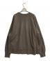 ANCELLM (アンセルム) DYED DAMAGE SWEAT SHIRT F.BLACK サイズ:1：17000円