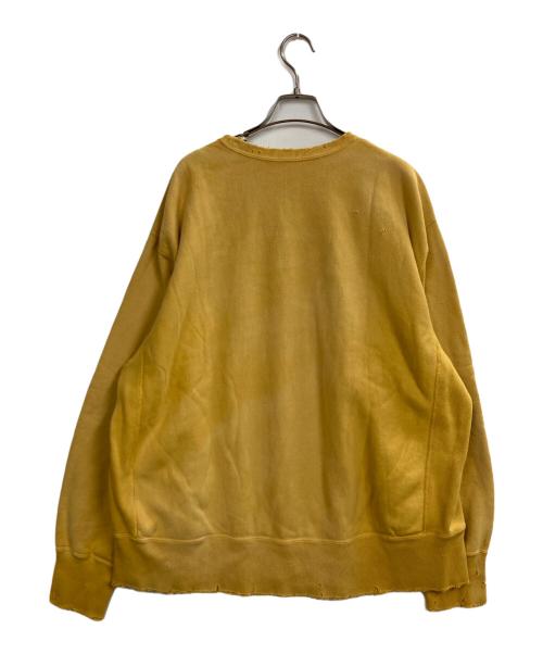 ANCELLM（アンセルム）ANCELLM (アンセルム) DYED DAMAGE SWEAT SHIRT イエロー サイズ:2の古着・服飾アイテム