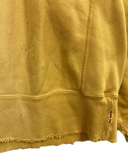 ANCELLM（アンセルム）ANCELLM (アンセルム) DYED DAMAGE SWEAT SHIRT イエロー サイズ:2の古着・服飾アイテム