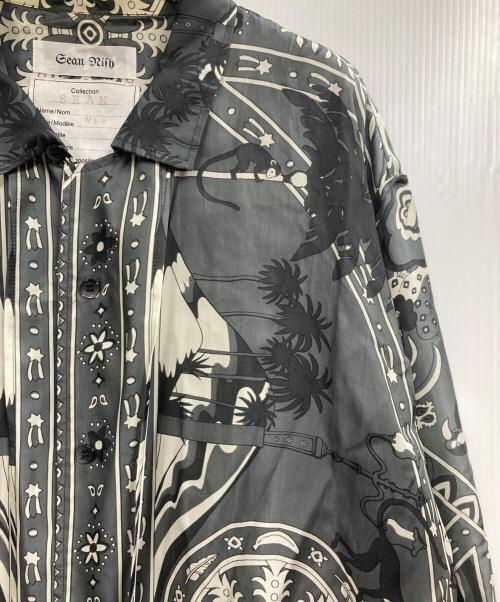 sean nish（ショーンニッシュ）SEAN NISH (ショーンニッシュ) PRINT OPEN SHIRTS グレー サイズ:表記無し（実寸サイズをご参照下さい）の古着・服飾アイテム