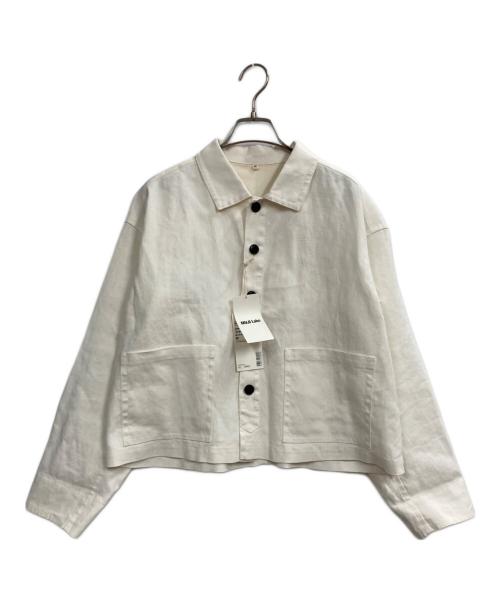 MUJI LABO（ムジラボ）MUJI Labo (ムジラボ) 太番手リネンジャケット アイボリー サイズ:Ｍの古着・服飾アイテム