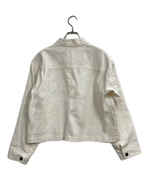 MUJI LABO（ムジラボ）MUJI Labo (ムジラボ) 太番手リネンジャケット アイボリー サイズ:Ｍの古着・服飾アイテム