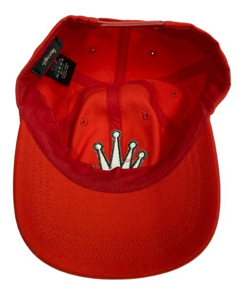stussy（ステューシー）stussy (ステューシー) Low Profile Bent Crown Snapback レッドの古着・服飾アイテム