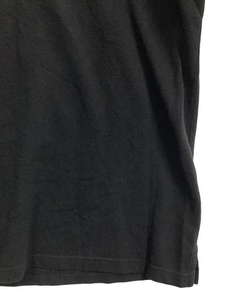maison kitsune（アシッドメゾンキツネ）MAISON KITSUNE (メゾンキツネ) フォックスヘッド ポロシャツ ブラック サイズ:Lの古着・服飾アイテム
