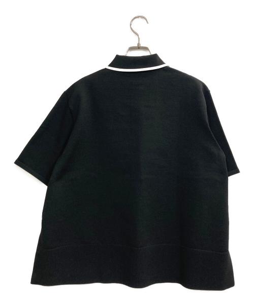 UNITED ARROWS（ユナイテッドアローズ）UNITED ARROWS (ユナイテッドアローズ) ミニマルフリル ニット ブラック サイズ:FREEの古着・服飾アイテム