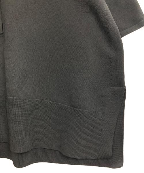 UNITED ARROWS（ユナイテッドアローズ）UNITED ARROWS (ユナイテッドアローズ) ミニマルフリル ニット ブラック サイズ:FREEの古着・服飾アイテム