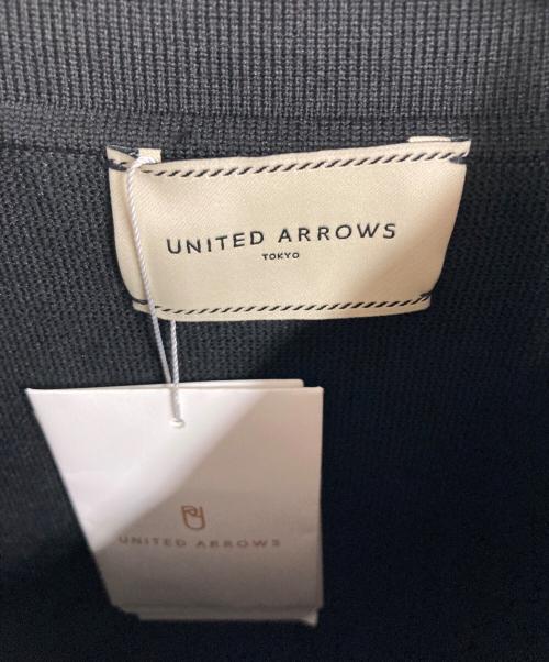 UNITED ARROWS（ユナイテッドアローズ）UNITED ARROWS (ユナイテッドアローズ) ミニマルフリル ニット ブラック サイズ:F 未使用品の古着・服飾アイテム