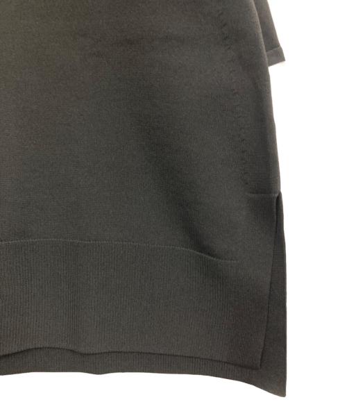 UNITED ARROWS（ユナイテッドアローズ）UNITED ARROWS (ユナイテッドアローズ) ミニマルフリル ニット ブラック サイズ:F 未使用品の古着・服飾アイテム