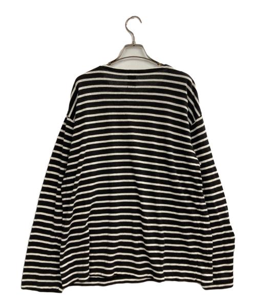 BATONER（バトナ―）BATONER (バトナ―) COTTON LINEN HIGH TWIST BASQUE SHIRT L/S ブラック サイズ:2の古着・服飾アイテム