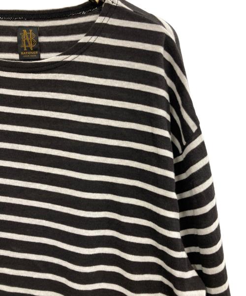 BATONER（バトナ―）BATONER (バトナ―) COTTON LINEN HIGH TWIST BASQUE SHIRT L/S ブラック サイズ:2の古着・服飾アイテム