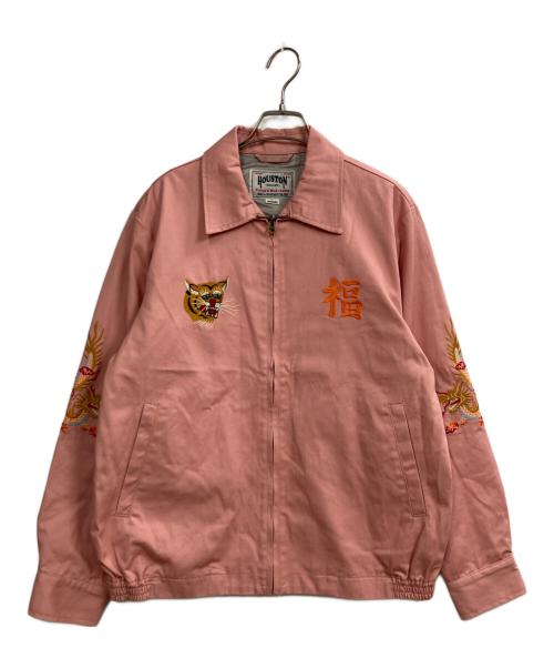 HOUSTON（ヒューストン）HOUSTON (ヒューストン) コットンベトナムジャケット ピンク サイズ:Mの古着・服飾アイテム