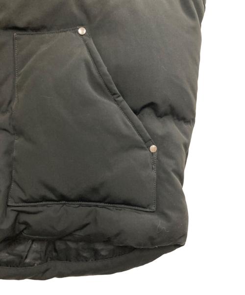 Schott（ショット）Schott (ショット) レザー切替ダウンベスト ブラック サイズ:Mの古着・服飾アイテム