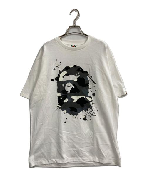 A BATHING APE（アベイシングエイプ）A BATHING APE (アベイシングエイプ) カモフラTシャツ ホワイト サイズ:XLの古着・服飾アイテム