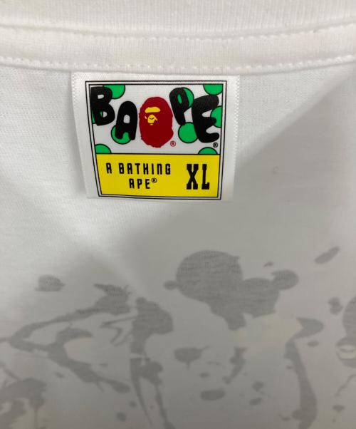 A BATHING APE（アベイシングエイプ）A BATHING APE (アベイシングエイプ) カモフラTシャツ ホワイト サイズ:XLの古着・服飾アイテム
