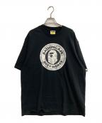 A BATHING APEアベイシングエイプ）の古着「フロントロゴTシャツ」｜ブラック