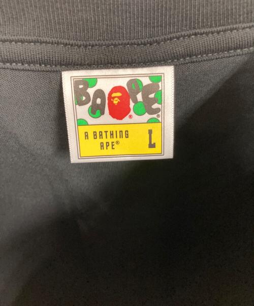 A BATHING APE（アベイシングエイプ）A BATHING APE (アベイシングエイプ) フロントロゴTシャツ ブラック サイズ:Lの古着・服飾アイテム