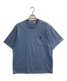 A BATHING APE（アベイシングエイプ）の古着「パッチTシャツ」｜スカイブルー