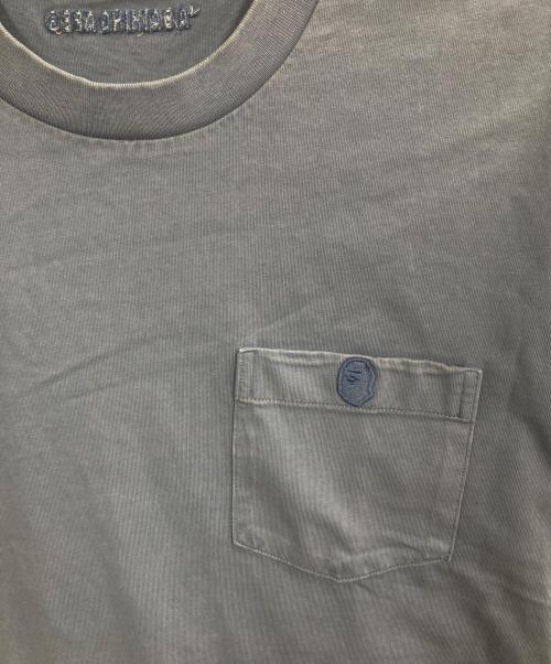A BATHING APE（アベイシングエイプ）A BATHING APE (アベイシングエイプ) パッチTシャツ スカイブルー サイズ:Lの古着・服飾アイテム
