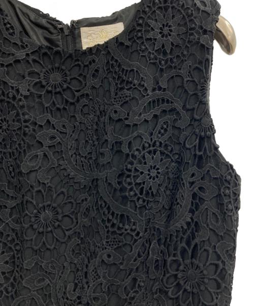 GRACE CLASS（グレースクラス）GRACE CLASS (グレースクラス) ノースリーブレースワンピース ブラック サイズ:38の古着・服飾アイテム