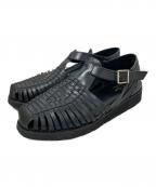 STEVEN ALANスティーブンアラン）の古着「GURKHA LEATHER SANDALS」｜ブラック