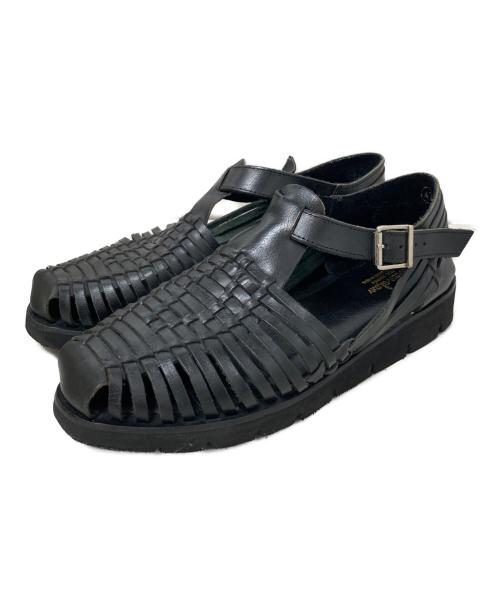 STEVEN ALAN（スティーブンアラン）STEVEN ALAN (スティーブンアラン) GURKHA LEATHER SANDALS ブラック サイズ:43の古着・服飾アイテム