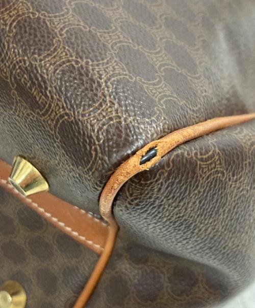 CELINE（セリーヌ）CELINE (セリーヌ) マカダムハンドバッグ ベージュの古着・服飾アイテム