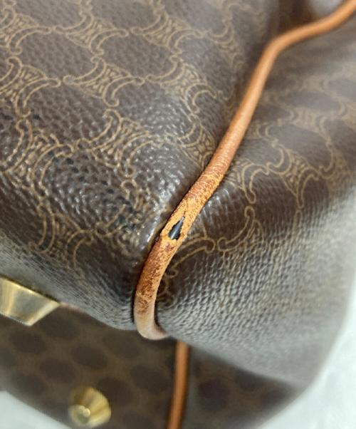 CELINE（セリーヌ）CELINE (セリーヌ) マカダムハンドバッグ ベージュの古着・服飾アイテム