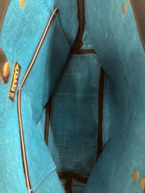 tandey（タンデイ）TANDEY (タンデイ) レザートートバッグ ブラックの古着・服飾アイテム