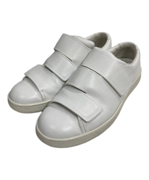 Acne studios（アクネ ストゥディオズ）ACNE STUDIOS (アクネ ストゥディオズ) Triple Loベルクロローカットスニーカー ホワイト サイズ:41の古着・服飾アイテム