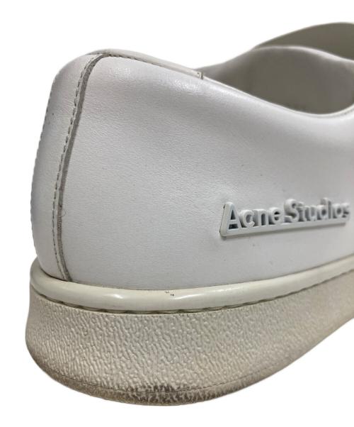 Acne studios（アクネ ストゥディオズ）ACNE STUDIOS (アクネ ストゥディオズ) Triple Loベルクロローカットスニーカー ホワイト サイズ:41の古着・服飾アイテム