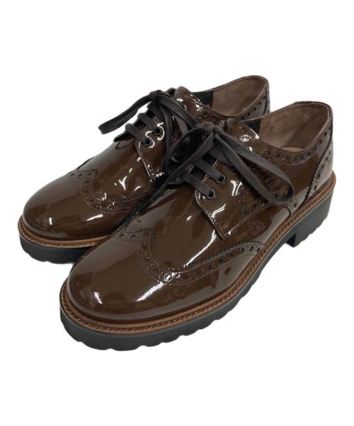 MARGARET HOWELL idea（マーガレット ハウエル アイディア）MARGARET HOWELL idea (マーガレット ハウエル アイディア) メダリオンシューズ ブラウン サイズ:23の古着・服飾アイテム