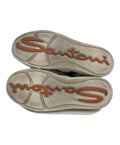 Santoni（サントーニ）Santoni (サントーニ) ダブルバックルローカットスニーカー ブラック サイズ:60の古着・服飾アイテム