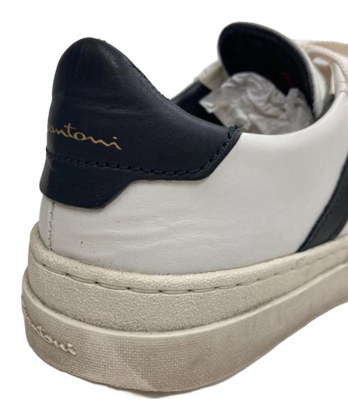 Santoni（サントーニ）Santoni (サントーニ) ダブルバックルローカットスニーカー ブラック サイズ:60の古着・服飾アイテム