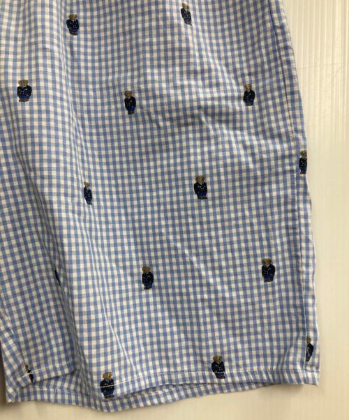 POLO RALPH LAUREN（ポロ・ラルフローレン）POLO RALPH LAUREN (ポロ・ラルフローレン) ポロベアハーフパンツ スカイブルー サイズ:Mの古着・服飾アイテム