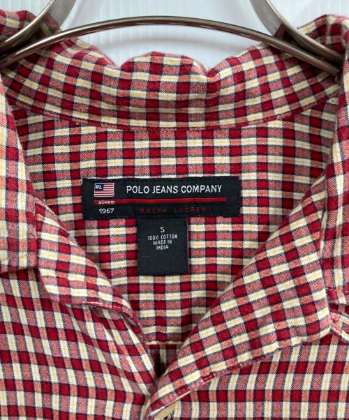 POLO JEANS（ポロジーンズ）POLO JEANS (ポロジーンズ) オープンカラーシャツ レッド サイズ:Sの古着・服飾アイテム