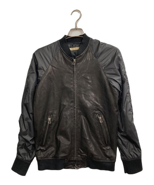 JOURNAL STANDARD（ジャーナルスタンダード）JOURNAL STANDARD (ジャーナルスタンダード) 切替レザーブルゾン ブラウン×ブラック サイズ:Mの古着・服飾アイテム